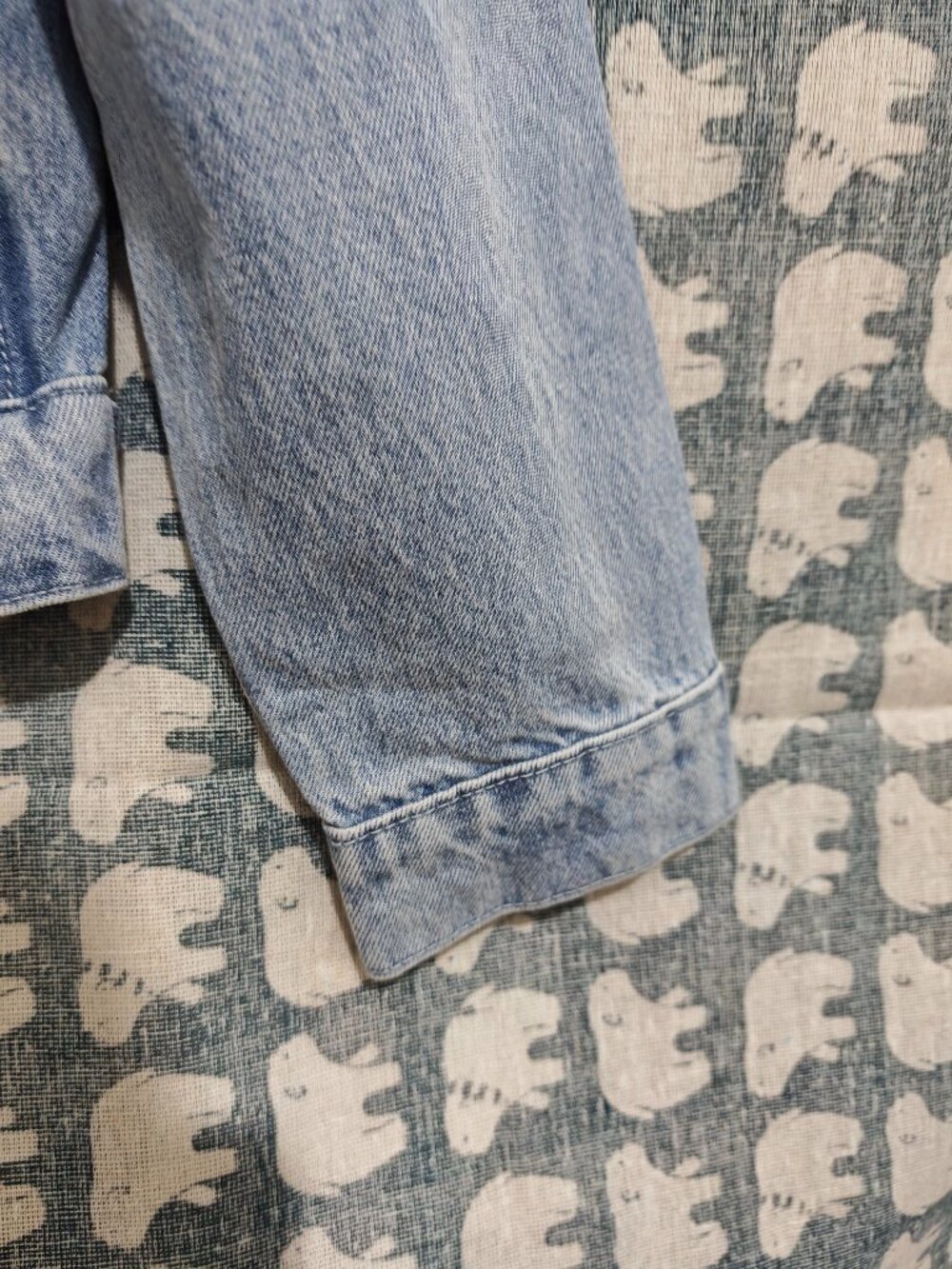 Louis Vuitton Light Blue Destroyed Monogram Denim Jacket Unisex - Picture 5 of 11